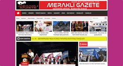 Desktop Screenshot of merakligazete.com