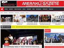 Tablet Screenshot of merakligazete.com